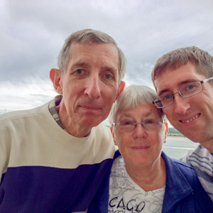 Stebila family selfie on the Queen Mary 2