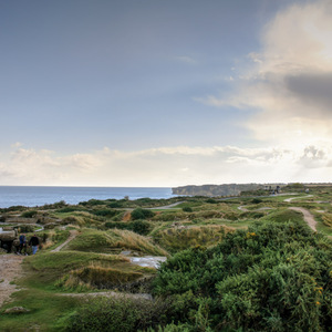 View across Pointe du Hoc