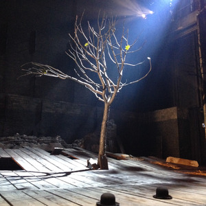 Set of Waiting for Godot after the curtain call