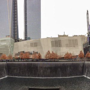 South Pool panorama, National September 11 Memorial