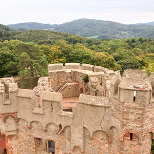 View from top of Schloß Auerbach