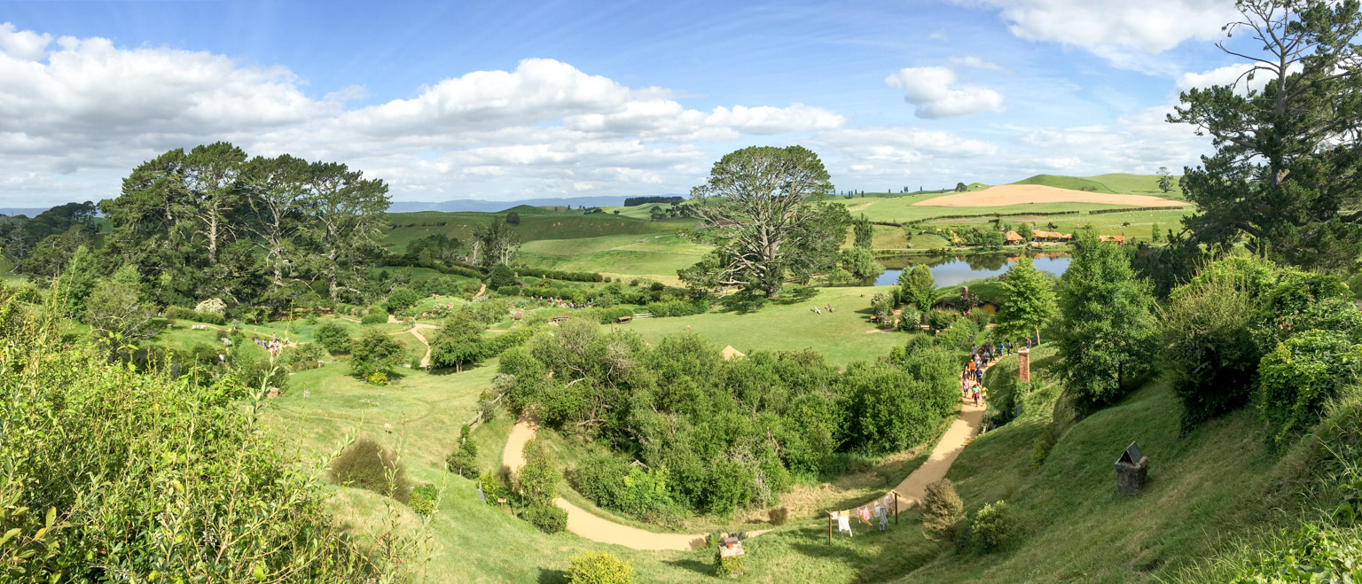 Panoramic view from Bilbo Baggins' house