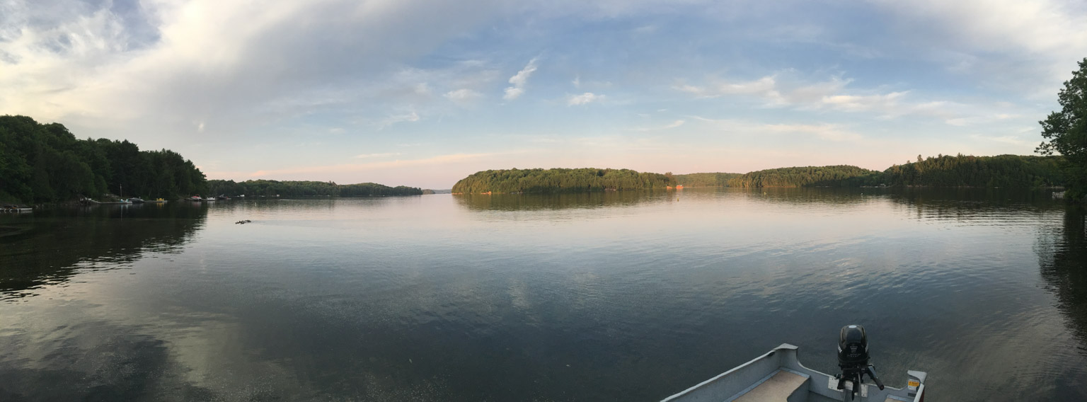 Three Mile Lake panorama
