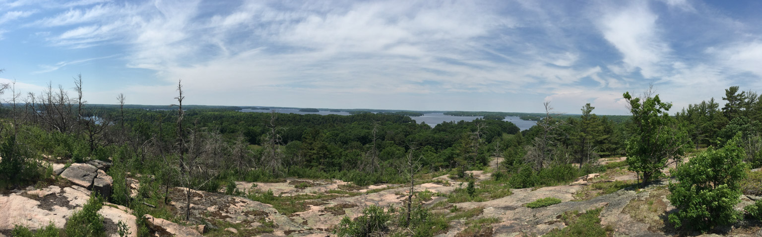View of Lake Muskoka from Huckleberry Rock Loookout