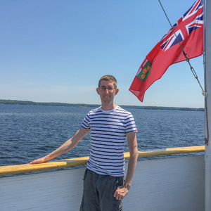 Me on board the Segwun on Lake Muskoka