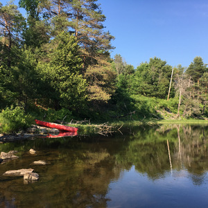 Quiet stop on Three Mile Lake