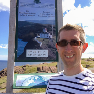 At the most easterly point in North America