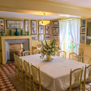 Dining room in Monet's house