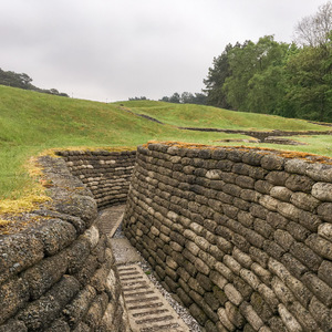 Canadian trenches at Vimy Ridge