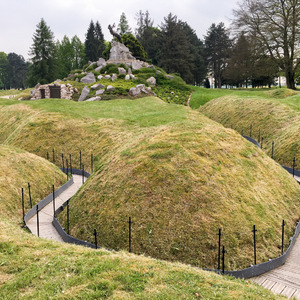 Trenches and the Beaumont-Hamel Newfoundland Memorial