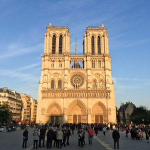 Notre Dame at sunset