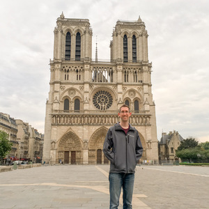 Me at Notre Dame beating the crowds