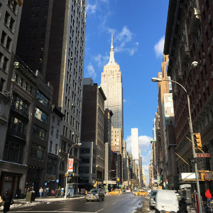 Looking toward the Empire State Building