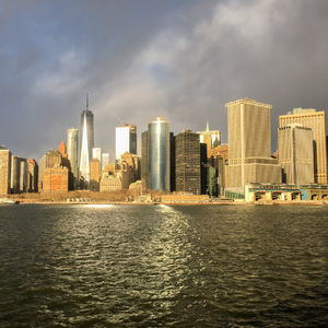 View of Manhattan at sunset