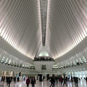 Interior of World Trade Center transportation hub