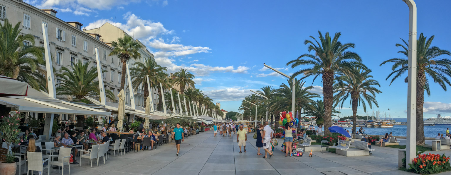 The waterfront (Riva) in Split