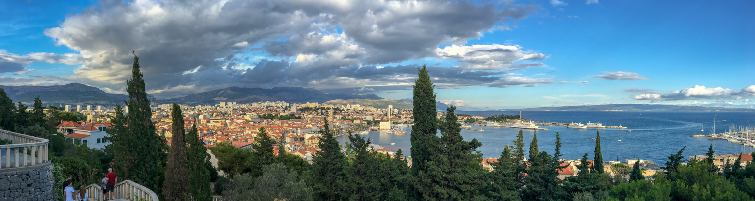 Panoramic view of Split