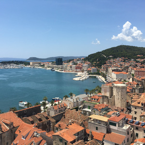 View of Split from the tower of St. Duje's Cathedral