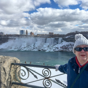 Mom at the American Falls