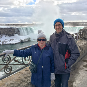 Mom and I at Horseshoe Falls