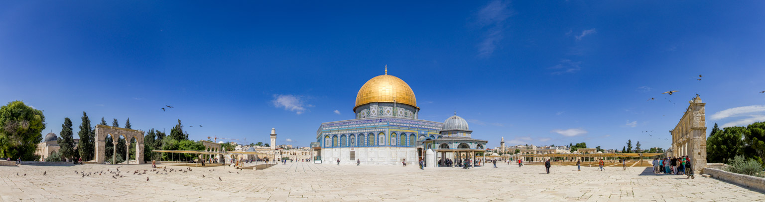 Panoramic view of the Dome of the Rock