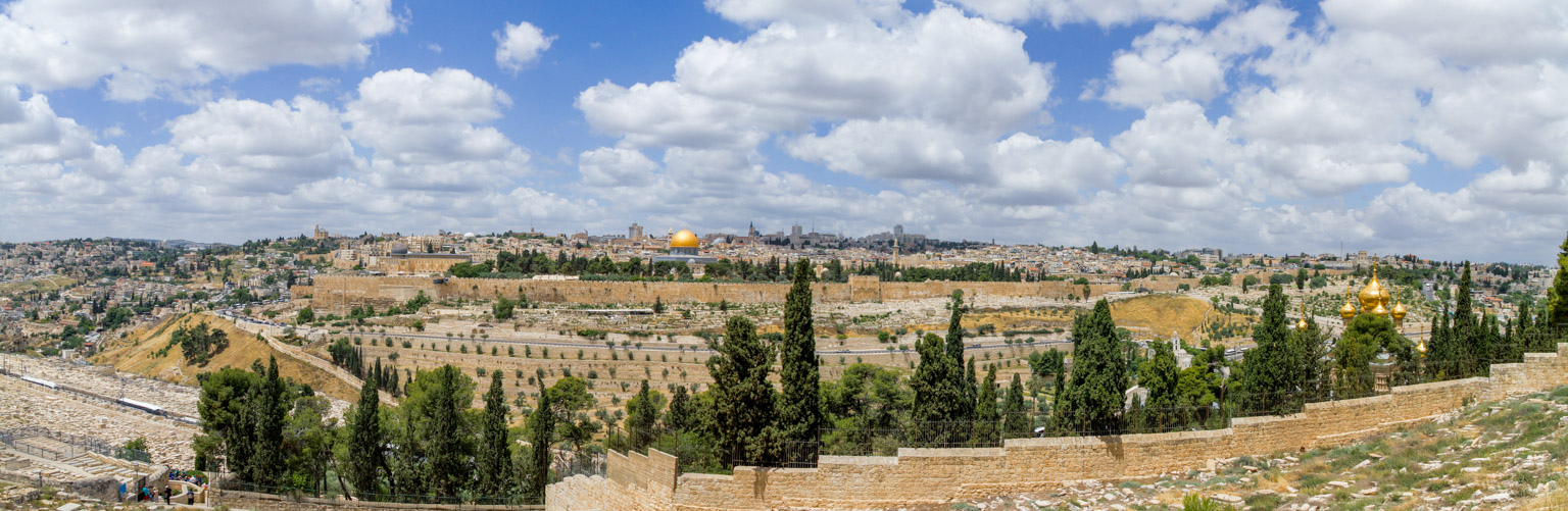 Panoramic view of Old Jerusalem