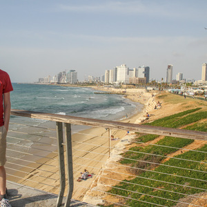 Along the beach in Tel Aviv