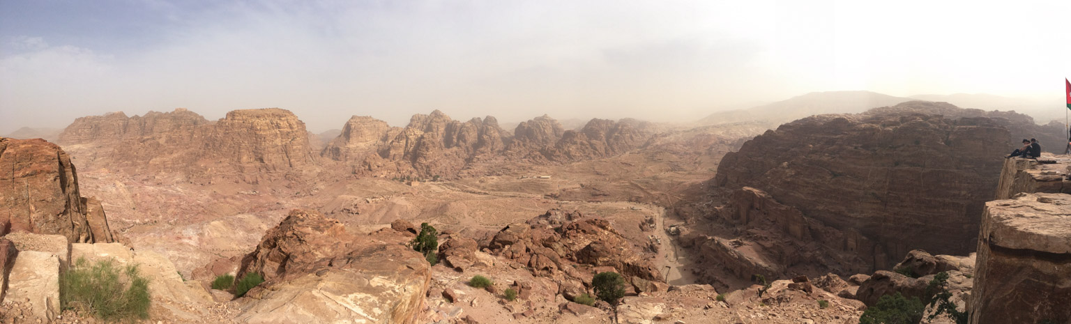 Panoramic view of Petra Archeological Park