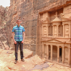 Me overlooking the Treasury