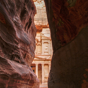 First view of the Treasury on a quiet morning