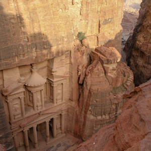 Elevated view of the Treasury