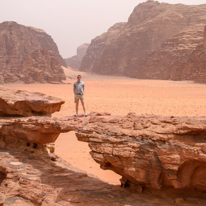 Me on the Little Bridge in Wadi Rum