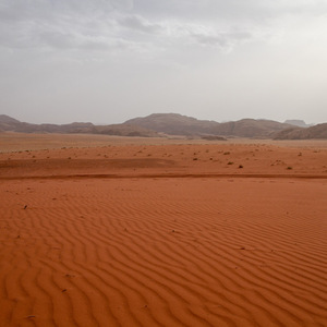 Um Sabatah sand dunes in Wadi Rum