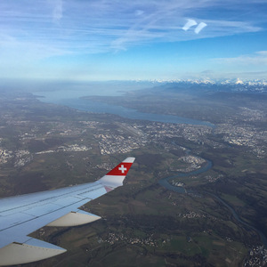Flying over Geneva