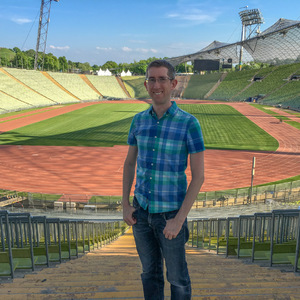 Me in the Munich Olympic Stadium