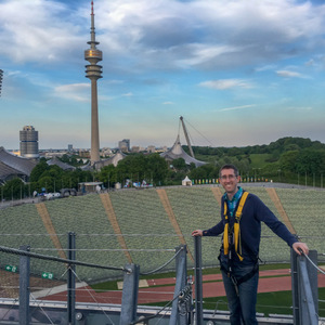 Me on top of Munich Olympic Stadium