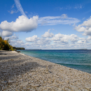 What counts as a beach on Lake Huron