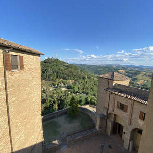 View of the castle courtyard