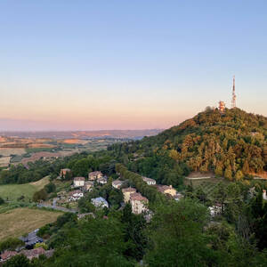 View from Bertinoro at sunset