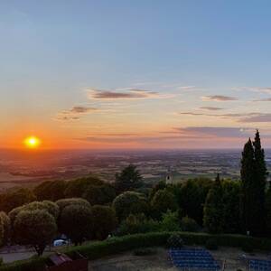 Sunset across the Romagna countryside