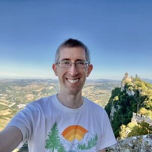 Atop the first tower in San Marino