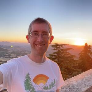 At sunset in San Marino