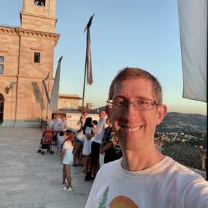 Me at sunset in San Marino