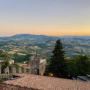 Evening view from San Marino