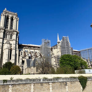 Notre Dame under construction