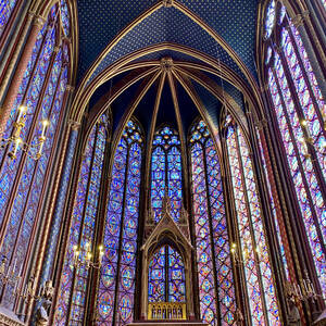 Vaulted ceiling of the Sainte Chapelle