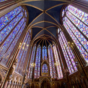 Stained glass windows of the Sainte Chapelle