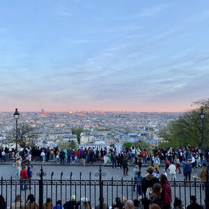 View from Sacré-Cœur at sunset