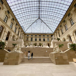 Interior courtyard of the Louvre