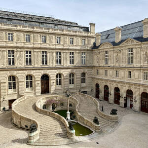 Interior courtayard of the Louvre